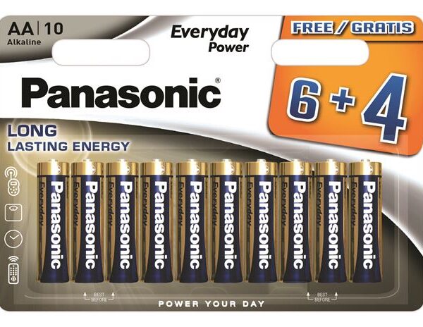 PANASONIC baterije LR6EPS/10BW 6+4F Alkal. Everyday Power