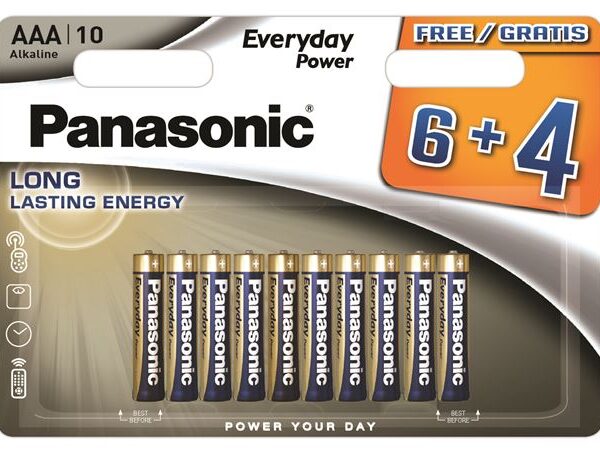 PANASONIC baterije LR03EPS/10BW 6+4F Alkal. Everyday Power