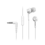 PANASONIC slušalice RP-TCM115E-W bijele, in ear, mikrofon