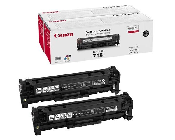 Toner Canon CRG-718 BK TWINPACK