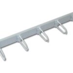 Vodilica kabela 19"/1U, 5 velikih prstenova, svijetlo siva