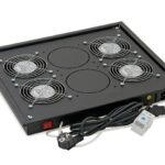 Triton vent. jedinica krovna, 2x vent. + termostat, crna