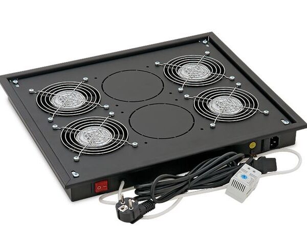 Triton vent. jedinica krovna, 2x vent. + termostat, crna