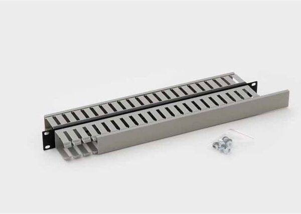 Vodilica kabela 19"/1U, zatvorena, dvostruka