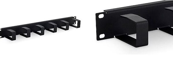 Vodilica kabela 19"/1U, 6 prstenova, crna