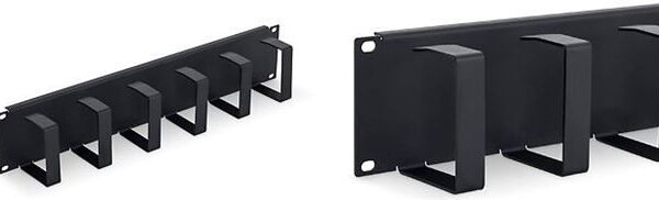 Vodilica kabela 19"/2U, 6 prstenova, crna