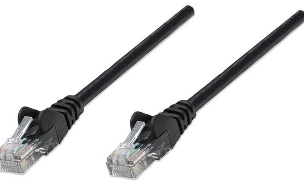 Intellinet patch kabel 0.5m Cat.6 UTP PVC crni