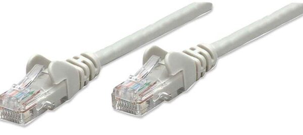 Network Cable, Cat6 certified, CU, U/UTP, PVC, 1.5 m, Gray
