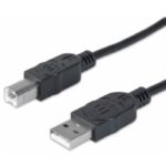 MH USB kabel 2.0 A-muški na B-muški 3m crni; za periferiju