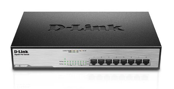 D-Link switch neupravljivi, DGS-1008MP