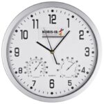 SAT ZIDNI S VLAGOMJEROM I TERMOMETROM BIJELI