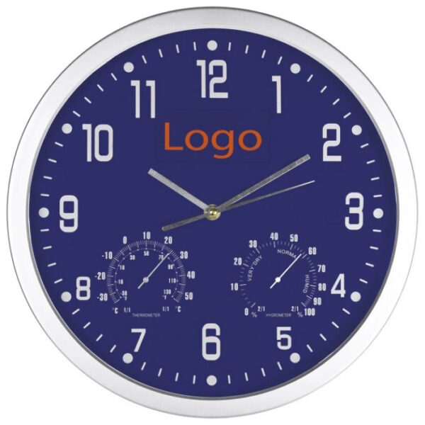 SAT ZIDNI S VLAGOMJEROM I TERMOMETROM PLAVI