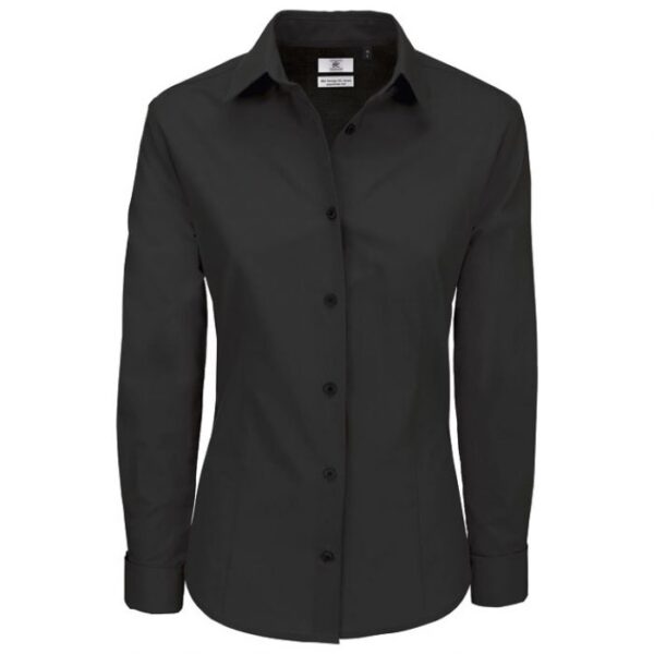 KOŠULJA ŽENSKA DUGI RUKAVI B&AMP;C HERITAGE 125G CRNA XL * DO ISTEKA ZALIHA