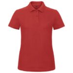 MAJICA KRATKI RUKAVI POLO B&AMP;C ID.001/WOMEN 180G CRVENA XL