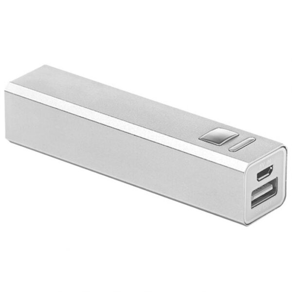 PUNJAČ ZA MOBILNE UREĐAJE ALUMINIJSKI PRIJENOSNI SREBRNI * DO ISTEKA ZALIHA