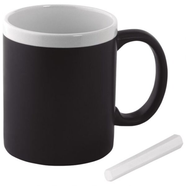ŠALICA 300ML PLUS KREDA BIJELA/CRNA