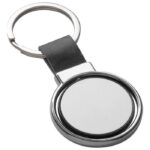 PRIVJESAK ZA KLJUČEVE METALNI - UMJETNA KOŽA CRNI