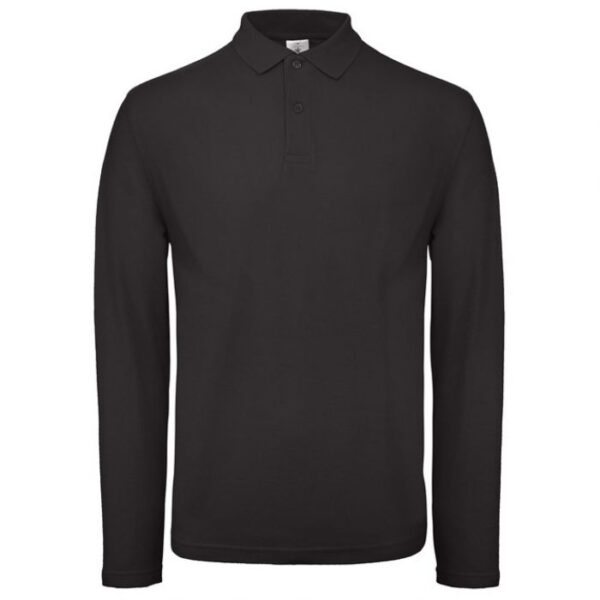 MAJICA DUGI RUKAVI POLO B&AMP;C ID.001 LSL 180G CRNA 2XL