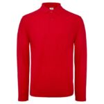 MAJICA DUGI RUKAVI POLO B&AMP;C ID.001 LSL 180G CRVENA 2XL