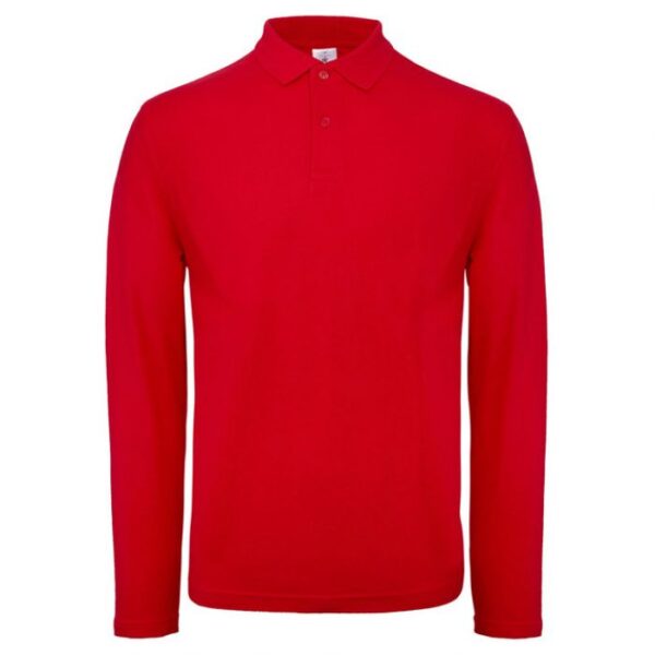MAJICA DUGI RUKAVI POLO B&AMP;C ID.001 LSL 180G CRVENA 2XL