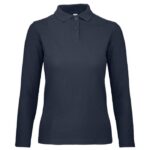 MAJICA DUGI RUKAVI POLO B&AMP;C ID.001 LSL/WOMEN 180G TAMNOPLAVA L