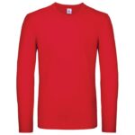MAJICA DUGI RUKAVI B&AMP;C #E150 LSL CRVENA S