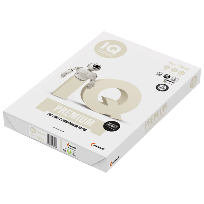 000000227 Papir ILK IQ Premium Triotec (sendvič) A3 80g pk500 Mondi - Slika 1