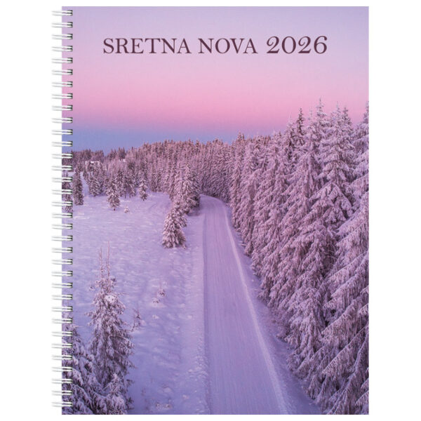 Uložak za stolni kalendar-spiralni uvez samoljepljiv