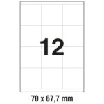 Etikete ILK  70x67,7 mm pk100L Zweckform 3661