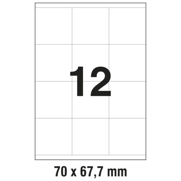 Etikete ILK  70x67,7 mm pk100L Zweckform 3661