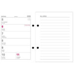 Uložak za stolni kalendar-standardne rupe 7 cm-tjedni - Slika 2