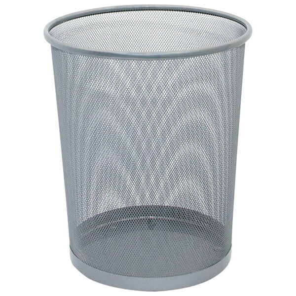 Koš za smeće metalni žica fi-29,5xH-34 cm Fornax crni