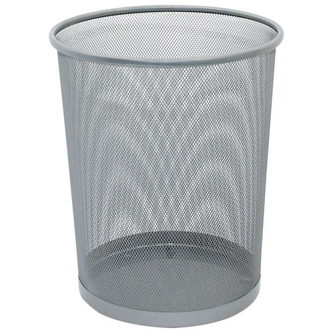 000000502 Koš za smeće metalni žica fi-29,5xH-34 cm Fornax crni - Slika 1