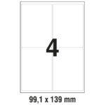 Etikete LK  99,1x139 mm odljepljive polyester pk20L Zweckform L4774REV-20 bijele