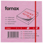 Blok samoljepljiv  75x75 mm  80L Fornax neon-rozi