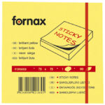 Blok samoljepljiv  75x75 mm  80L Fornax neon-žuti