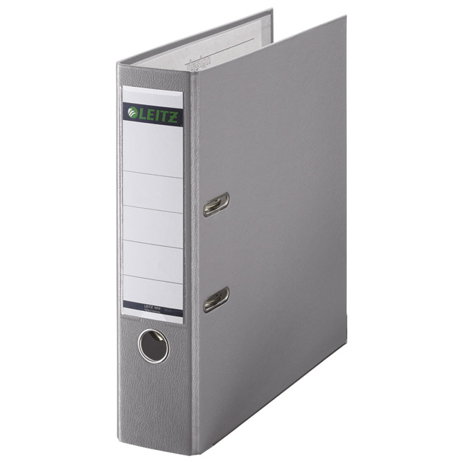 000001159 Registrator A4 široki samostojeći 180° Leitz 10105085 sivi - Slika 1