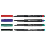 Marker permanentni 0,4 mm Multimark Faber-Castell 152304/4boje - Slika 2