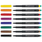 Marker permanentni 0,6 mm Multimark Faber-Castell 151309/8boja - Slika 2