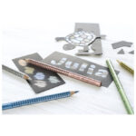 Boja drvena Jumbo Grip Faber-Castell 110982 srebrna - Slika 2