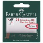 Mine 0,5 mm HB super polymer pk2 Faber-Castell blister