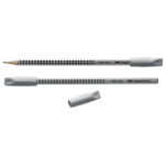 Gumica-čep Grip 2001 pk2 Faber-Castell 187000 siva - Slika 2