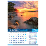 Kalendar "More 2026" 13 listova, spirala - Slika 2