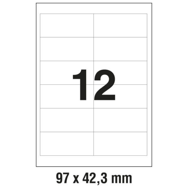 Etikete ILK  97x42,3 mm pk100L Zweckform 3659