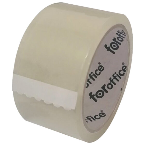 Traka ljepljiva 48 mm/66m akrilna bešumna 25my FORoffice prozirna