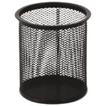 Čaša za olovke metalna žica okrugla fi-9xH-9,7 cm LD01-188 Fornax crna