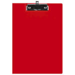 Ploča klip s preklopom+kvačica A4 kartonski pp Fornax crvena