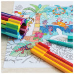 Flomaster školski  33boje u metalnoj kutiji Connector Truck Faber-Castell 155533 - Slika 10