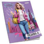 Obrazac školski pisanka "A" za 1razred Premium Connect Girl - Slika 3