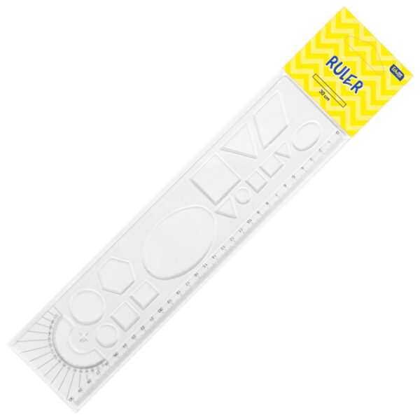 Ravnalo pvc 30 cmx7cm(likovi) Educa blister